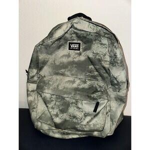 Vans Off‎ the Wall Realm Plus Backpack Green Multicolor Laptop Book Bag
